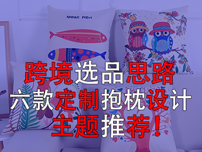 跨境選品思路，六款定制抱枕設計主題推薦！