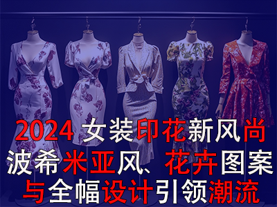 2024女裝印花新風(fēng)尚：波希米亞風(fēng)、花卉圖案與全幅設(shè)計引領(lǐng)潮流