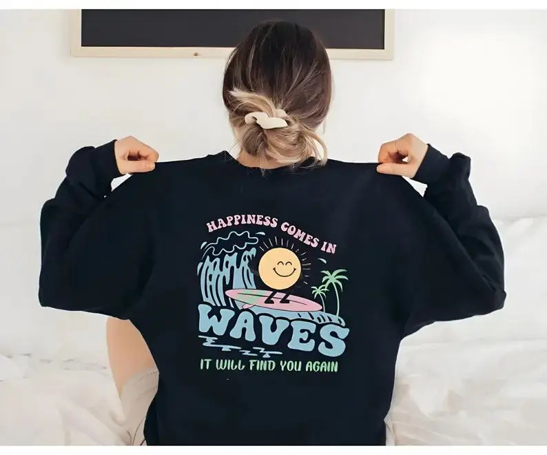 連帽衛(wèi)衣海灘元素