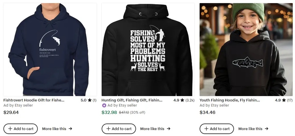 連帽衛(wèi)衣釣魚元素