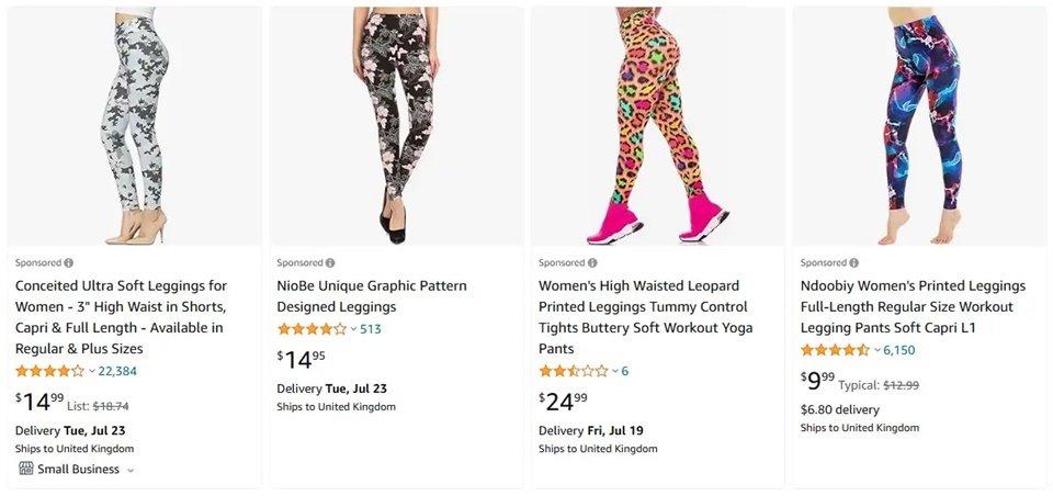 跨境選品，運(yùn)動(dòng)服品類緊身褲熱賣