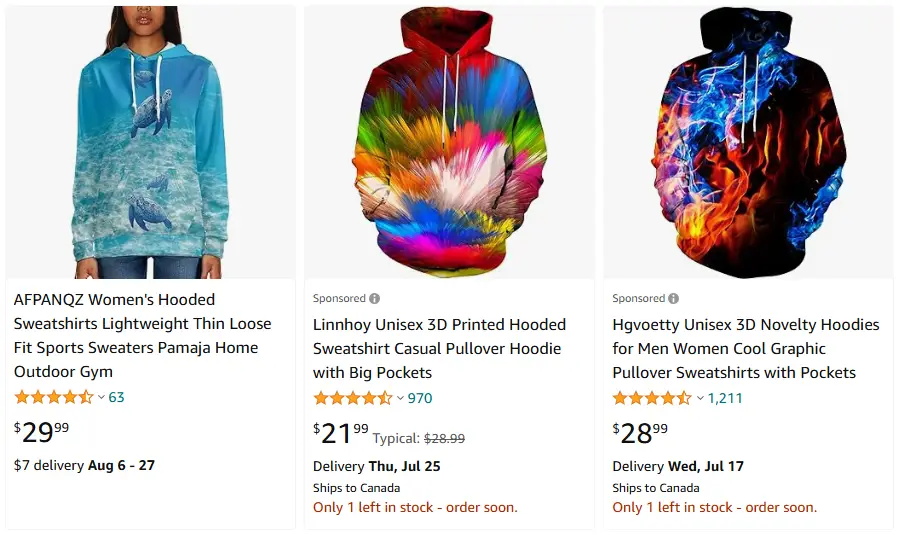 跨境選品，運(yùn)動(dòng)服品類連帽衛(wèi)衣熱賣