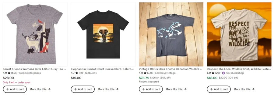 家庭旅行定制T恤創(chuàng)意之野生動(dòng)物