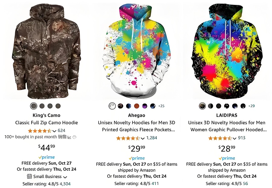 pod服裝定制的熱門主題之迷彩和扎染