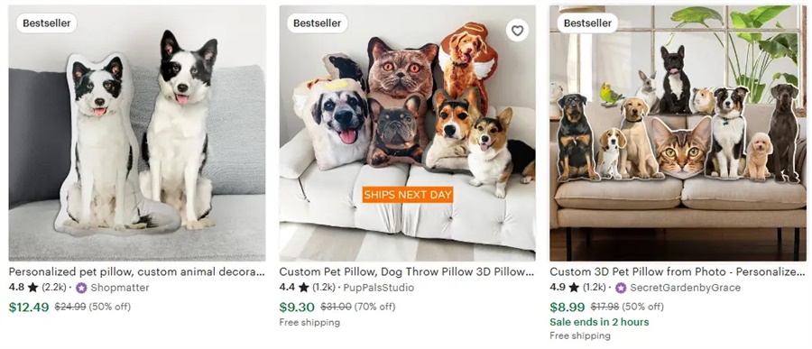 熱門定制抱枕的設計主題之寵物枕頭