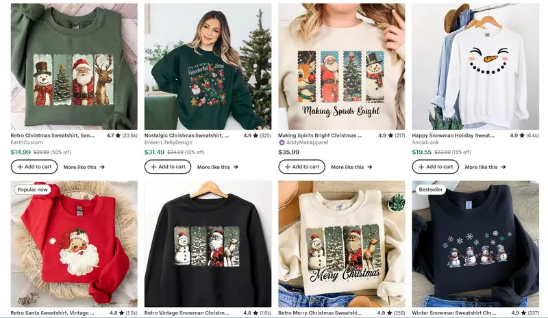 圣誕節(jié)衛(wèi)衣設(shè)計(jì)方向之經(jīng)典圣誕圖標(biāo)