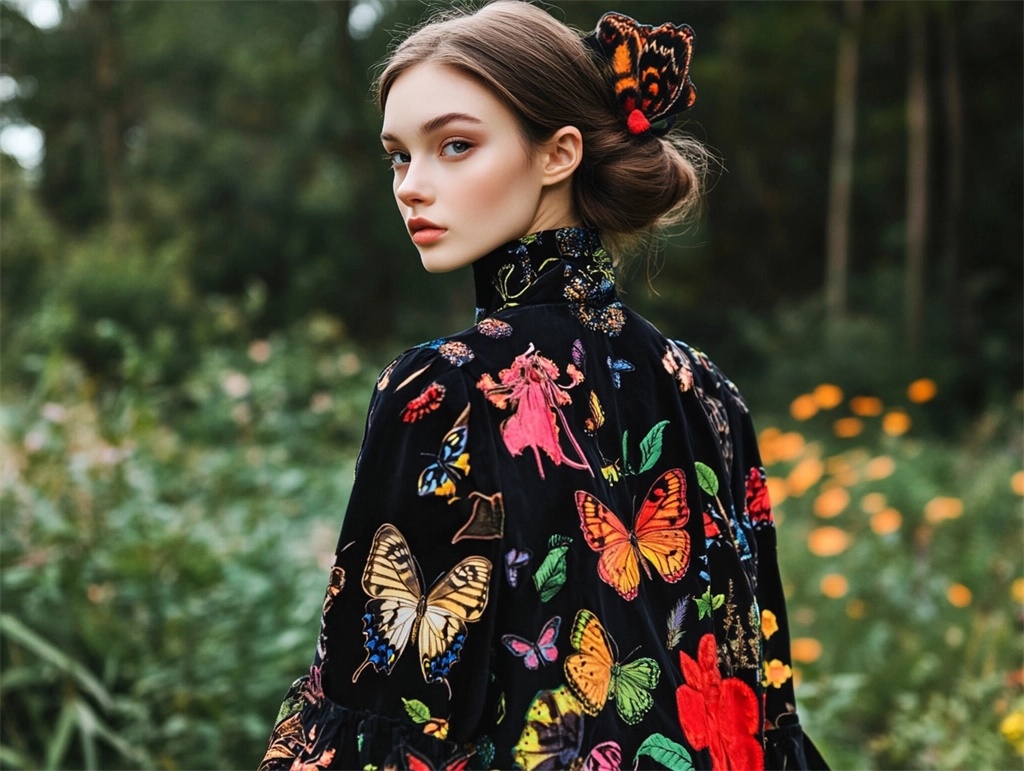 蝴蝶花型與貓咪圖案:2025年時(shí)尚POD服裝設(shè)計(jì)的新寵